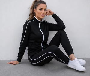 Ensemble de survêtements personnalisés en gros, fabricant de vêtements de sport OEM ODM, tenue de sport athlétique pour hommes et femmes, jogging - Product Image 5