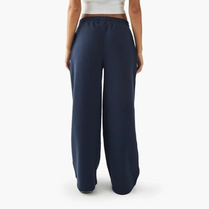 Pantalon de survêtement décontracté pour femme, coupe large, taille élastique, en polyester/coton, avec logo personnalisé, idéal pour l'hiver - Product Image 5
