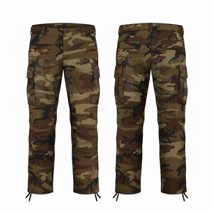 Factory Direct Whole Sale OEM ODM <b>Camouflage</b> <b>Cargo</b> Pants Men Outdoor Casual Work Trousers Adjustable Waist Printed Long Pants - Product Image 3