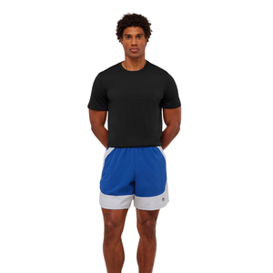 กางเกงกีฬาผู้ชายทรงสลิมฟิต 7 นิ้ว รุ่น Mens Sport 25 Block น้ำหนักเบา เหมาะสำหรับออกกำลังกาย ฟิตเนส สีฟ้าอ่อน สีเทาอ่อน - Product Image 4