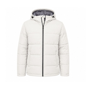 Wholesale Men's Lightweight Hooded Warm Windproof Breathable Puffer <b>Jacket</b> with Cotton Filling - Product Image 1