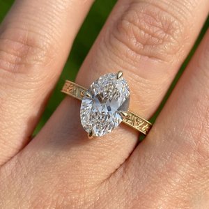 Anillo de Plata de Ley 925 con Moissanita de Diseño, Corte Brillante, Elegante, Joyería de Moda Hip Hop, Regalo para Mujer, Engaste de Puntas - Product Image 1