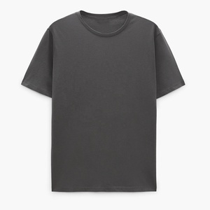 T-shirts pour hommes en coton 100% de 200g, surdimensionnés, imprimés en sérigraphie avec logo de marque personnalisé, vente en gros - Product Image 2