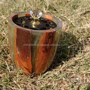 Elegant Handmade Resin Bakoor Burner Contemporary Design for Ramadan <b>Eid</b> Festive Home and <b>Gifting</b> - Product Image 1