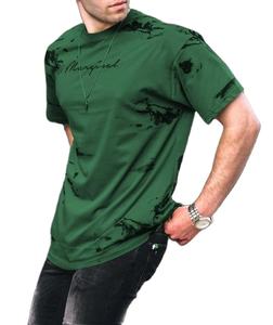 Camisetas Gráficas Personalizadas al por Mayor con Impresión DTG, Estilo Urbano, Corte Ajustado, 100% Algodón, Lavado Ácido, Camisetas Vintage para Hombre - Product Image 4