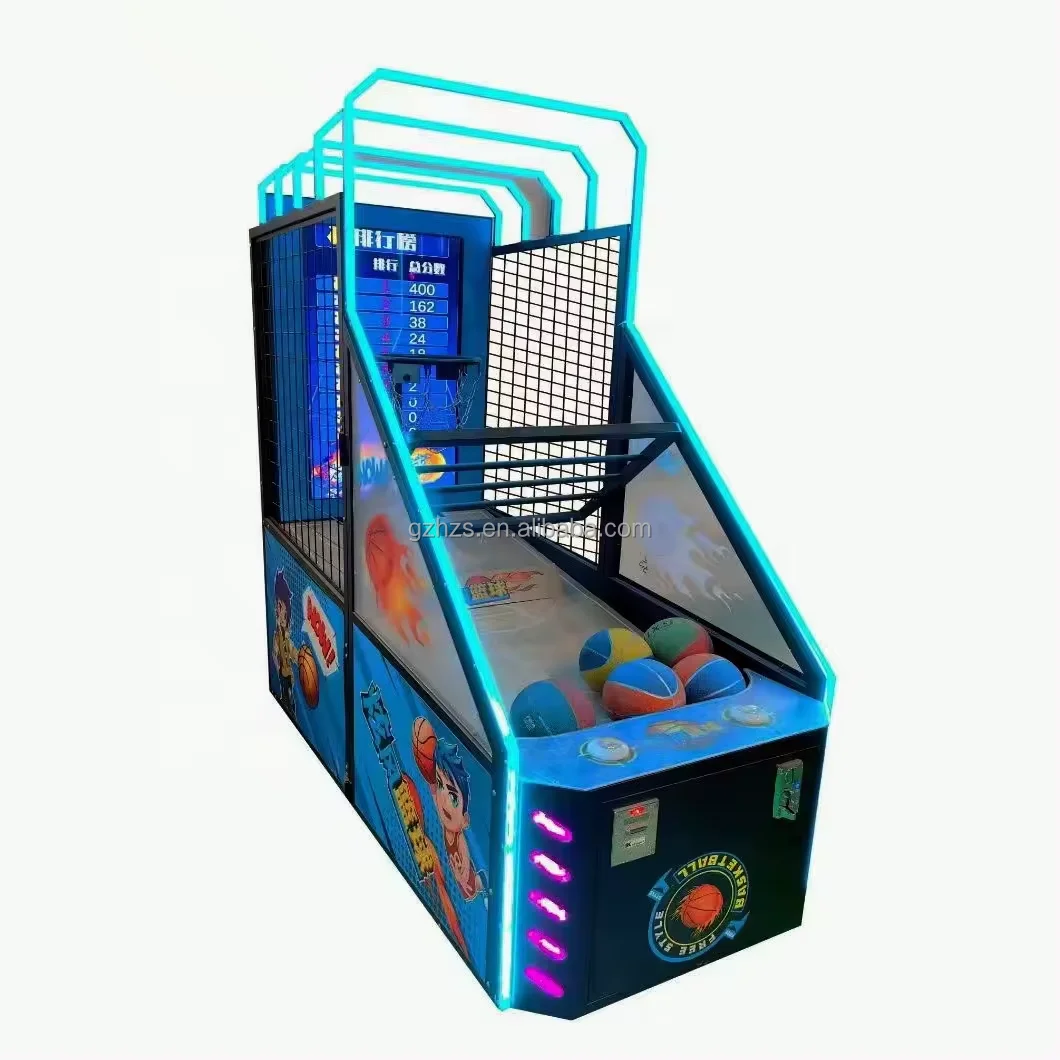 High Quality Basketball Machine Coin Operated Kids Basketball Game Basketball Hoops Machine with Screen