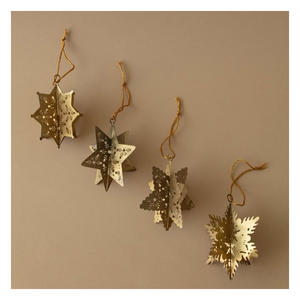 Adornos Navideños Redondos de Metal Cortados con Láser, Color y Tamaño Personalizados, Ecológicos, Resistentes al Agua, para Interiores y Exteriores - Product Image 2