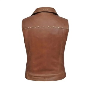 Nuevo Chaleco de Cuero Genuino para Mujer con Talla y Color Personalizados, Chaleco 100% Cuero Vacuno - Product Image 2