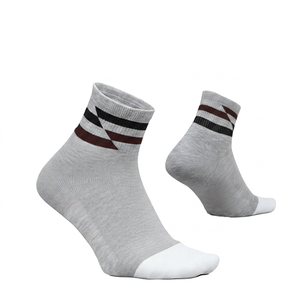 Racing <b>Socks</b> Gray Ankle <b>Socks</b> With Green And <b>Black</b> Stripes Breathable Performance Racing <b>Socks</b> For Adults Summer Sport Wear - Product Image 5