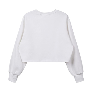 Sweat-shirt court sportif pour femme, léger et doux, à manches longues, parfait pour la salle de sport, le yoga, la course à pied ou les tenues décontractées - Product Image 6