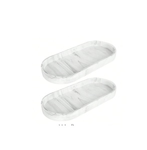 ถาดหินอ่อนธรรมชาติสุดหรูจากคราฟท์ วัลเลย์ - ปรับแต่งสี/ขนาดได้ ผิวขัดเงา ทนทาน สำหรับเสิร์ฟอาหาร ใช้ในบ้าน ห้องครัว ห้องรับประทานอาหาร - Product Image 1