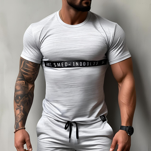Camiseta de Algodón Estampada de Corte Regular para Hombre, Camiseta Gráfica Informal Personalizada - Product Image 3