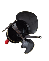 Casque de Centurion Romain avec Plume Rouge en Acier Doux, Armure Médiévale de Chevalier pour Reconstitutions Historiques, Expositions et Fêtes d'Halloween