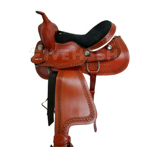 Selle Western en cuir de qualité supérieure pour l'équitation professionnelle et le travail à la ferme - Product Image 6