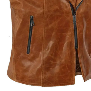 Chalecos de Cuero sin Mangas para Hombre, Tallas Grandes, a la Moda, Transpirables, de Secado Rápido, para Motocicleta, de Piel Vacuna - Product Image 6
