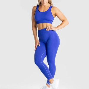 Wholesale Women <b>Yoga</b> Sets Breathable Athletic Clothing Matching Top And Leggings For Fitness <b>Yoga</b> <b>Pilates</b> Training And Active - Product Image 1