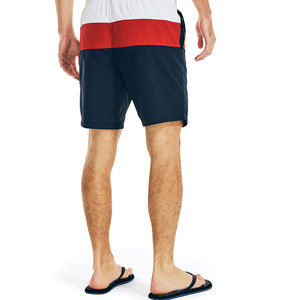 Short de bain décontracté et résistant à séchage rapide 100 % polyester personnalisable, taille mi-haute avec cordon de serrage, coupe stable pour piscine et plage - Product Image 5