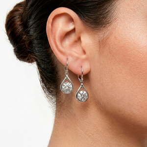 Pear Moissanite <b>Leverback</b> <b>Earrings</b> 925 Sterling Silver Luxury Iced Out Fashion Jewelry for Women Gift - Product Image 4