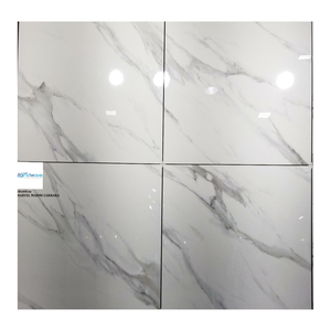 กระเบื้องปูพื้นพอร์ซเลนลายหินอ่อนแท้ ดีไซน์คมชัด ขนาด 60x60 ซม. และ 60x120 ซม. ผิวเงา คุณภาพแท้ - Product Image 1