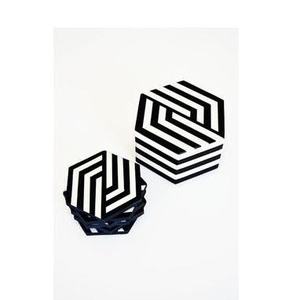 Posavasos de Madera de Acacia Premium, Posavasos de Resina para Servir Té, Café y Bebidas, Diseño Moderno, Protector de Mesa - Product Image 3