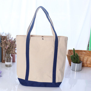 Bolsa de Mano Personalizable de Poliéster/Algodón para Barco, Asas Rojas, Base Resistente al Agua, Diseño Impreso a la Moda, Regalo Promocional - Product Image 3