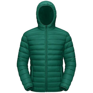 OEM Unisex Vintage Lightweight Hooded Puffer <b>Jacket</b> <b>Packable</b> Quilted Winter Hiking Travel Camping 100% Cotton Factory - Product Image 1