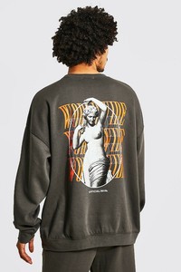 Sweat-shirt à capuche unisexe coupe classique gris foncé, style streetwear anti-plis, en coton tricoté, pour l'automne HESHEWEARS - Product Image 6