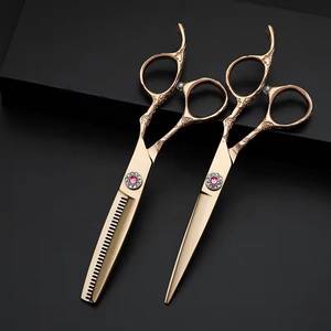 Tijeras de Peluquería Profesionales Morje, Acero Inoxidable, Hoja Afilada, Tijeras de Entresacar con 28 Dientes, Ligeras, Mango Largo, para Diestros - Product Image 5