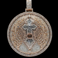 Collier Pendentif Lettre Hip Hop Personnalisé pour Enfants Certifié IGI, Chaîne à Maillons, Diamant, Fête, Pierres Précieuses RB, Argent Sterling 925, Laboratoire