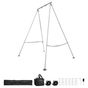 Supporto per Amaca Yoga Regolabile in Altezza, Carico Massimo 140 kg, Struttura Triangolare, Supporti per Seta Aerea - Product Image 1