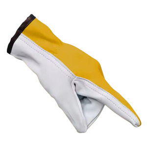 High Quality Durable Smooth Sheep Grain Leather CE Certified Heat Resistant Safety <b>Gloves</b> Anti-Slip Anti-Cut Features - Product Image 3