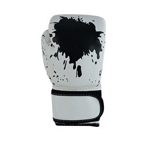 Gants de boxe Sanda personnalisables en cuir imprimé numériquement, design élégant, avec fermeture auto-agrippante, pour l'extérieur et la maison - Product Image 4