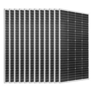 Kit solaire hors réseau complet de 2400 W 48 V pour grande maison, abri, ferme, 12 panneaux solaires monocristallins de 200 W, 51,2 V 100 Ah - Product Image 1