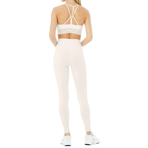 2 Piece <b>Sets</b> Women Outfit Bra with Leggings Gym Crop Top High Quality Workout Shorts Sports Suit Fitness Clothes Yoga <b>Set</b> - Product Image 6