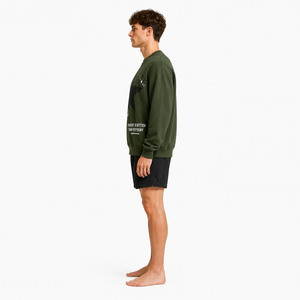Sweat-shirt à col rond pour homme, imprimé numérique, 100% coton molletonné, coupe classique, pull-over, logo personnalisé, streetwear, fabricant OEM - Product Image 4