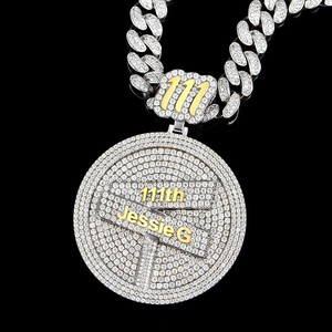 Joyería Hip Hop para Hombre, Colgante Personalizado con Letra, Plata de Ley 925, Moissanita VVS, Chapado en Rodio Certificado, Número o Nombre - Product Image 5