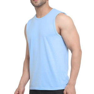 Débardeurs pour hommes les plus vendus, personnalisés, de haute qualité, en spandex/polyester, sans manches, col rond, débardeur confortable - Product Image 5