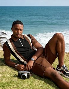Conjunto de Camiseta y Pantalones Cortos para Hombre, Estilo Casual, Deportivo, de Secado Rápido, Ecológico, Tallas Grandes, Ropa Urbana de Verano, Proveedor de Ropa Personalizada - Product Image 5