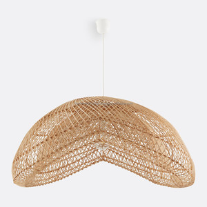Coastal Style Bulk Order Natural Rattan Lampshade Handmade Sustainable Woven Pendant <b>Light</b> for Restaurant and Home Decor - Product Image 1