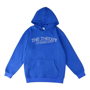 เสื้อฮู้ดดี้ผ้าฝ้ายผสมดีไซน์ยืดหยุ่นประดับคริสตัล พร้อมดีไซน์สวมใส่ง่าย - Product Image 1