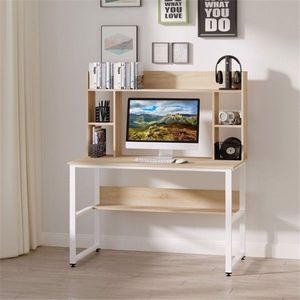 Scrivania da Gaming in Legno Regolabile in Altezza per Ufficio o Soggiorno, Scrivania per Computer dal Design Elegante per Camere da Letto - Product Image 5