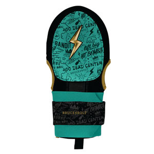 BRUCE-<b>BOLT</b> Flexible Sliding Mitt Accept Customized Color Adjustable Wrist Strap Pull on Closure Unisex Sport Outdoor Sports - Product Image 2