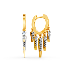 Boucles d'oreilles en or massif 14K 9K 10K 18K avec diamants de laboratoire certifiés IGI, fabricant de bijoux fins éthiques RJC ODM OEM, vente en gros EA501905 - Product Image 2