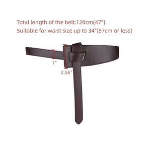 Ceinture en cuir épaisse et robuste avec bords renforcés, ceinture en cuir pleine fleur de qualité supérieure avec logo personnalisé imprimé et finition mate - Product Image 2