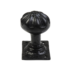 Pomo de Puerta de Hierro Forjado a Mano con Acabado Negro para Puertas, Ventanas, Portones y Gabinetes de Hogar y Hotel, Herrajes para Pomo - Product Image 1