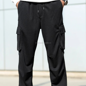 2025 hommes coupe ample extensible décontracté extérieur Cargo pantalon droit écologique prix de gros bas quantité minimale de commande de haute qualité personnalisé - Product Image 2