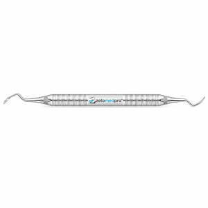 Curette parodontale dentaire 10/11 standard rigide et fine en acier inoxydable pour détartrage et planification radiculaire OEM Zetomed Pro - Product Image 5
