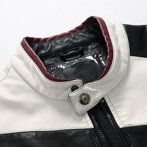 New Arrival 2026 Premium Quality Men's Winter Motorbike <b>Racing</b> <b>Jacket</b> Cow Skin Leather Stand Collar Customized Logos High Street - Product Image 4
