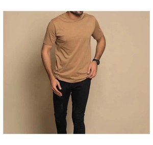 เสื้อยืดคอกลมโอเวอร์ไซส์ทรงหลวม แขนเสื้อแบบดรอปโชว์เดอร์ ผ้าคอตตอน 100% หนานุ่ม สไตล์สตรีทแวร์ สำหรับผู้ชาย - Product Image 2