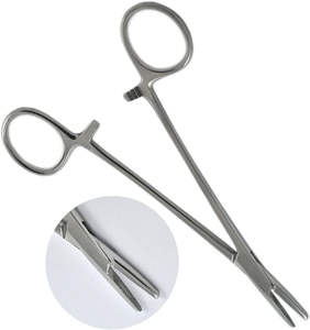 Pinza Portaagujas Mayo Hegar Desechable de Acero Inoxidable, Instrumento Quirúrgico Manual para Sutura, CE de SurgiRight - Product Image 2